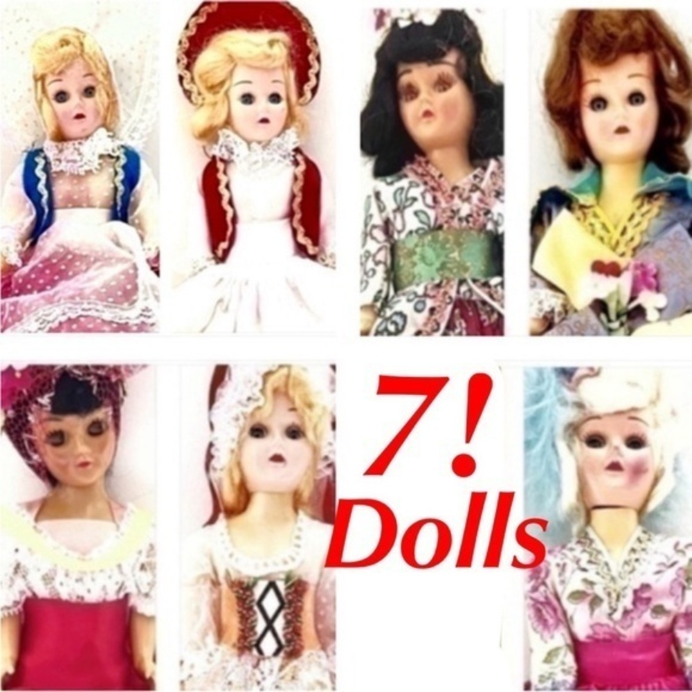 7! DOLLS! Vintage Dolls Of the World!